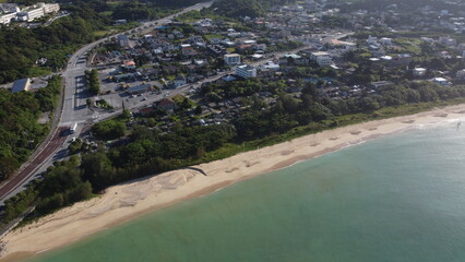 aerial view of beach