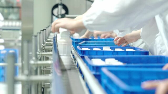 Milk factory production line