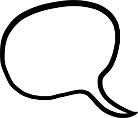 doodle freehand sketch drawing of word balloon.