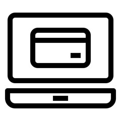 Icon Credit Card Payment With Style Outline