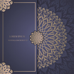 Luxury background, with gold mandala decoration