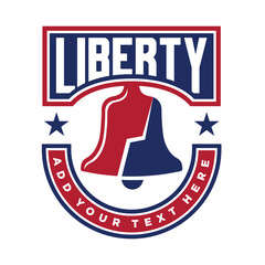 liberty bell logo vector