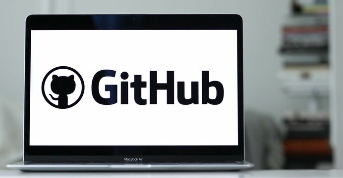 Logo of GitHub, a Microsoft-owned service that provides internet storage for software development
