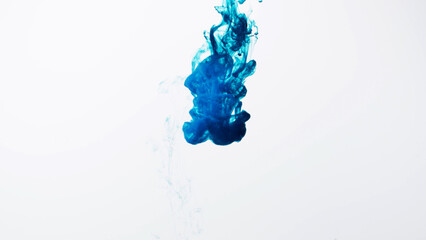 Abstract formed ... color dissolving water. Abstract cloud ink swirling water. Royalty high-quality stock photo Acrylic ink underwater form, abstract smoke pattern isolated on white background