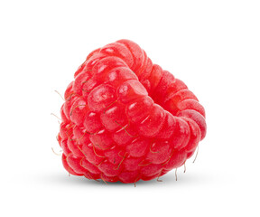 Solitary raspberry isolated on transparent png