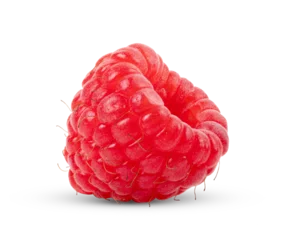 Poster Solitary raspberry isolated on transparent png © sommai