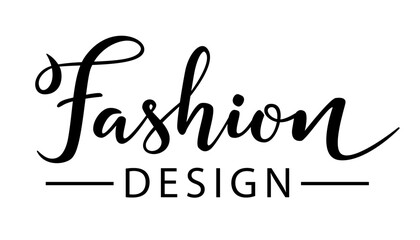 Fashion design lettering. Handwriting inscription, design element for poster, card, flyer, cover, banner, placard and brochure