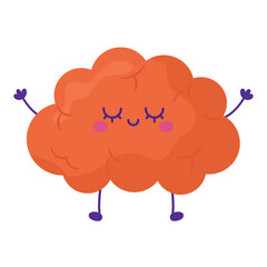 kawaii brain design