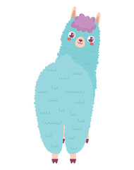 sweet blue llama