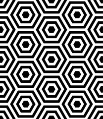 Vector seamless with geometric hexagon pattern