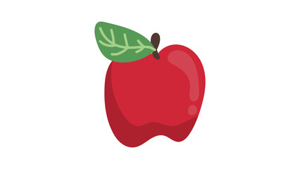 Red apple vector isolated on white background  , Flat Modern design , illustration Vector EPS 10
