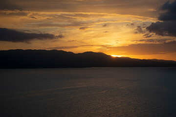 sunset over the sea in montego bay