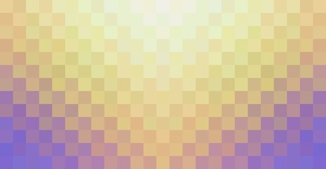 Geometric abstract checkered background of yellow blue gradient. Mosaic pattern tiles textured wall banner.