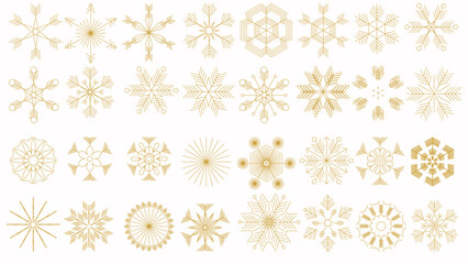 Snow flake collection for Christmas design