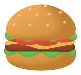 3d burger design