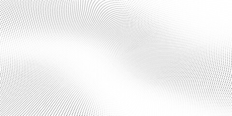 Fototapeta Light gradient halftone dots grunge wide background
 obraz