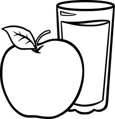 Meal Food Diet Line Art Vector Illustration