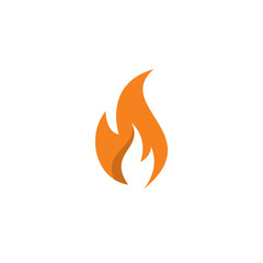 creative flame fire logo design vector illustration