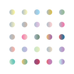 pastel linear gradient color pack circles collection for apps, ui, ux, web design,banner, etc. Pastel gradient set
