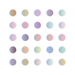 pastel linear gradient color pack circles collection for apps, ui, ux, web design,banner, etc. Pastel gradient set
