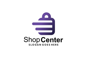 modern shopping cart logo design for ecommerce site