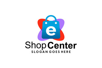 Digital Shop Logo. Online shop logo ecommerce design Vector, professional online store, symbol, icon, monogram, logos, log, template