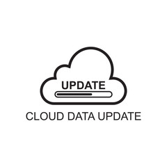 cloud data update icon , hosting icon