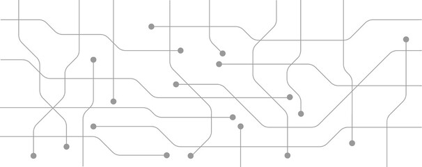 Abstract of circuit electronic or electrical line connection engineering technology concept, vector background