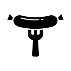 sausage icon vector design template in white background