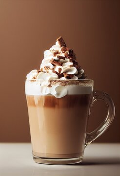 hot chocolate thanksgiving food photography photo with christmas lights and cookies and snowflakes.