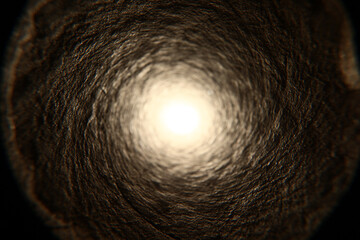 abstract pipe inside light tunnel pipeline background hole - obrazy, fototapety, plakaty