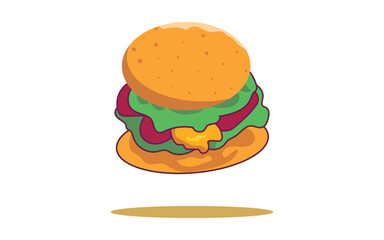 pizza cartoon vector illustration. fast food concept isolated vector