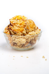 Pisang goreng or banana fritter or fried banana with white background