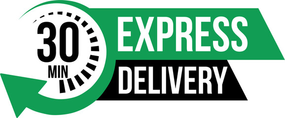 Express Delivery. Stopwatch. Vector illustration