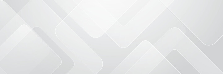 elegant abstract white banner background with shiny lines