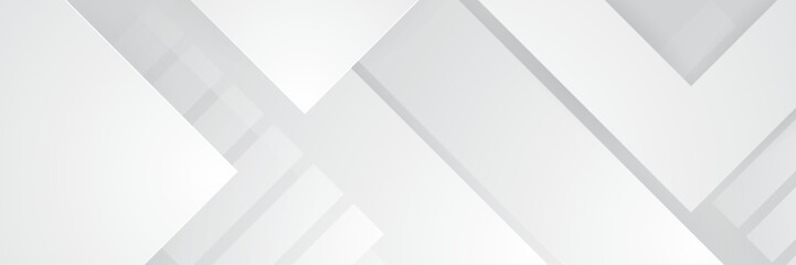 elegant abstract white banner background with shiny lines