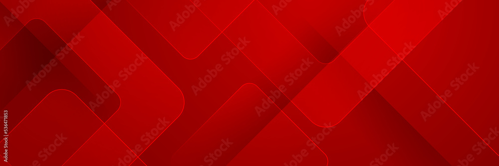 Canvas Prints abstract red deometric banner design background
