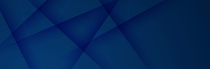 Abstract blue geometric banner design background