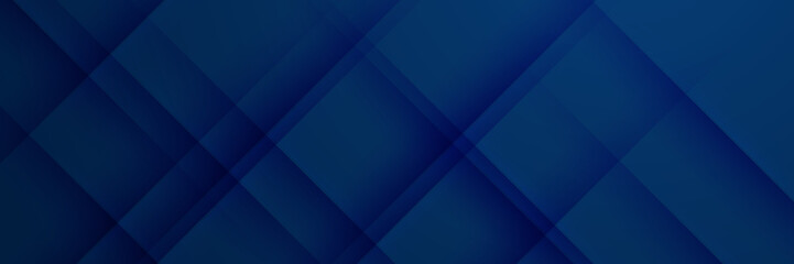 Obraz premium Abstract blue geometric banner design background