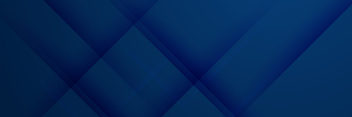 Obraz premium Abstract blue geometric banner design background