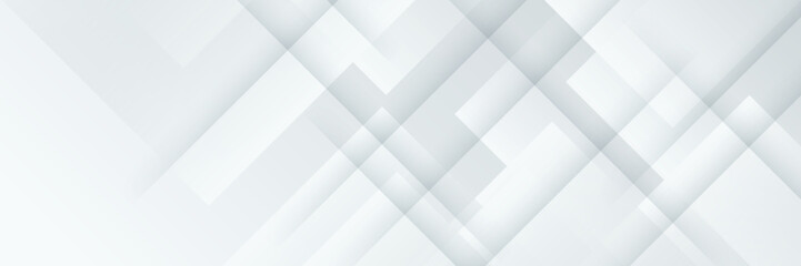 elegant abstract white banner background with shiny lines