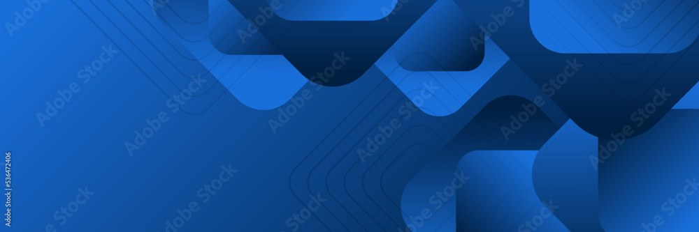Wall mural modern blue abstract web banner background creative design