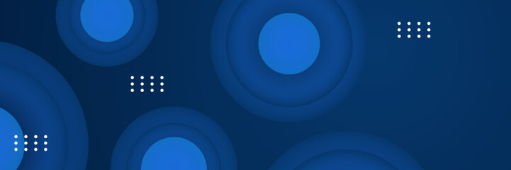 Modern blue abstract web banner background creative design