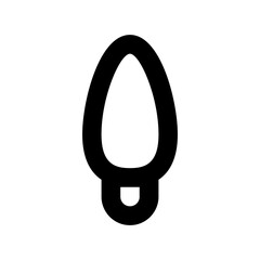 Obraz premium Bulb Flat Vector Icon