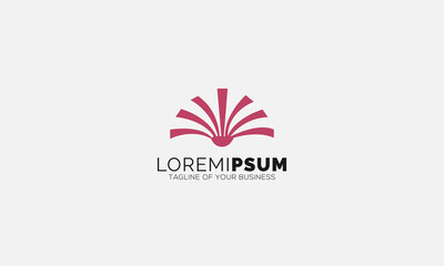 Lotus Spa Line Art Logo Design Template
