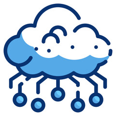 cloud computing technology artificial intelligence icon