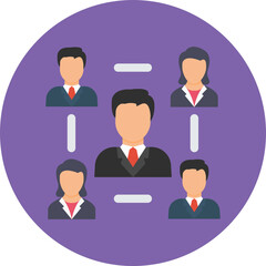 Teamwork Vector Icon which is suitable for commercial work and easily modify or edit it
