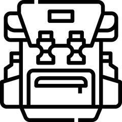 Backpack icon symbol element