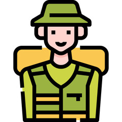 Boy in vest icon symbol element