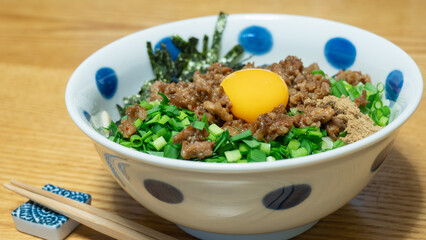 日本の食べ物｜名古屋名物・台湾まぜそば　イメージ